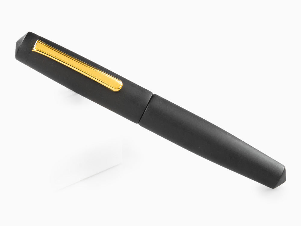 Pluma Estilográfica Nakaya Writer Black Hairline, Piccolo, Ebonita, Oro