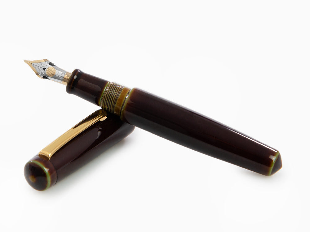 Estilográfica Nakaya Writer Heki-Tamenuri, Piccolo, Bicolor, Elástico