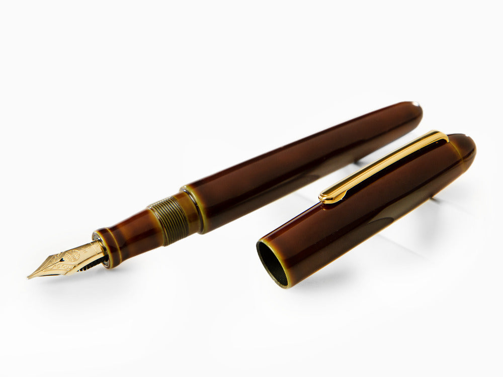 Pluma Estilográfica Nakaya Writer Heki-Tamenuri Portable, Plumín Itálico