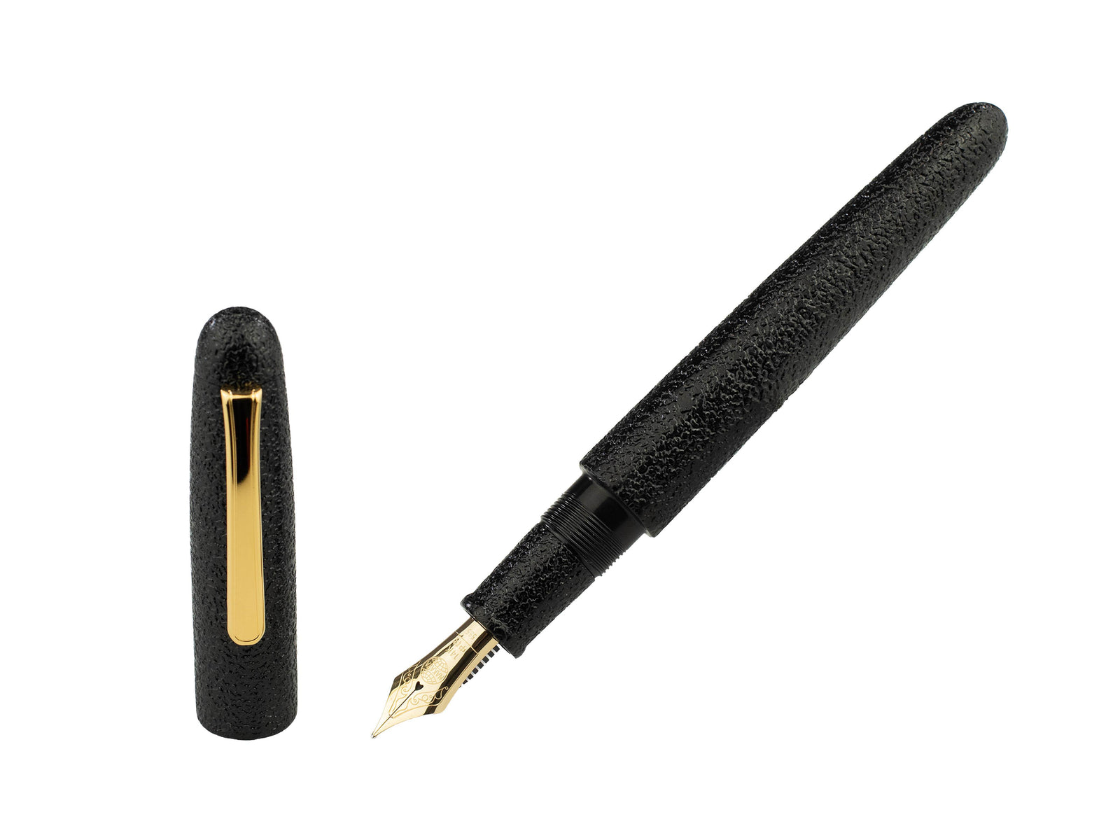 Pluma Estilográfica Nakaya Writer Kuro-Ishime, Portable, Oro 14k,
