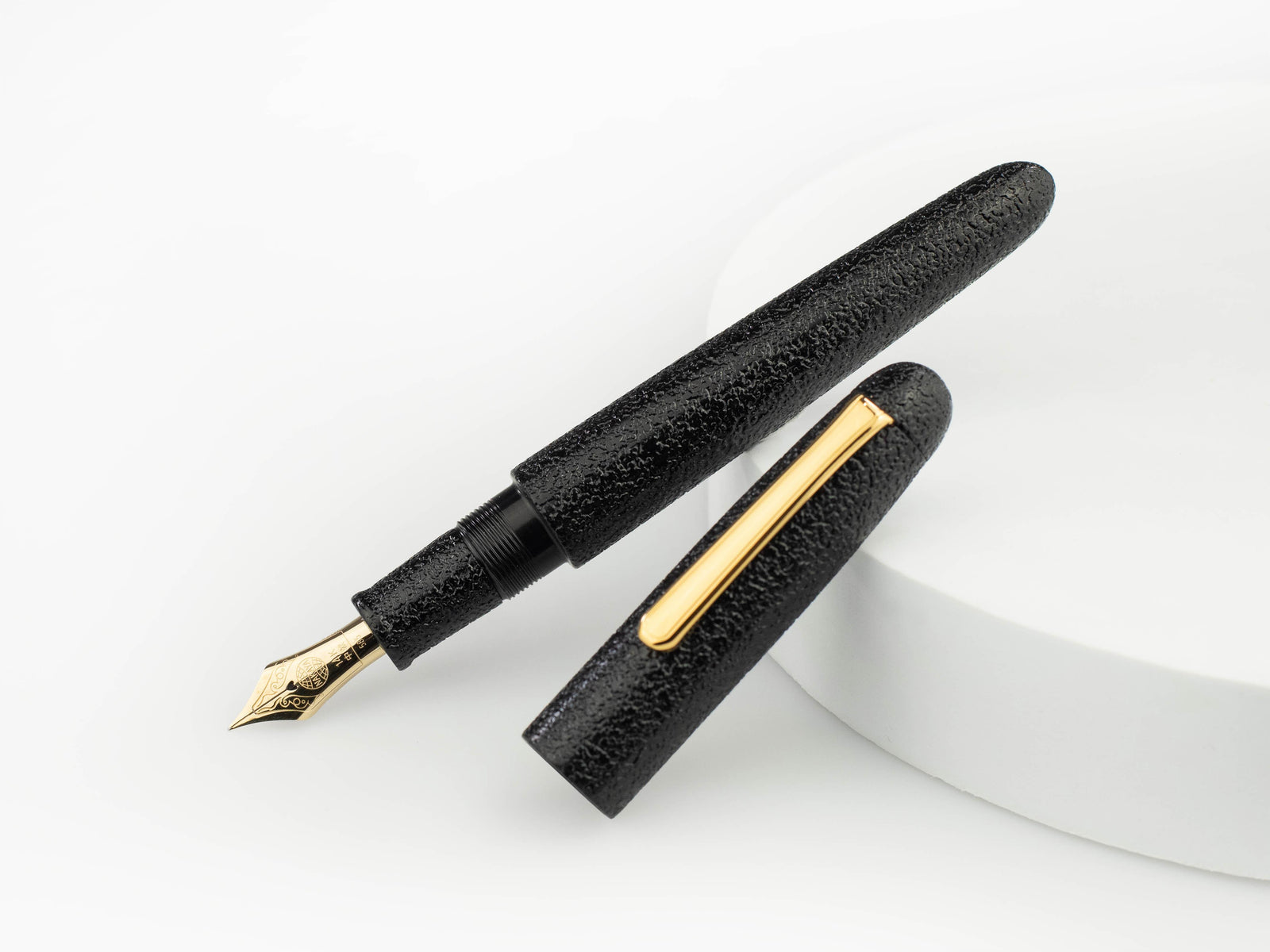 Pluma Estilográfica Nakaya Writer Kuro-Ishime, Portable, Oro 14k,