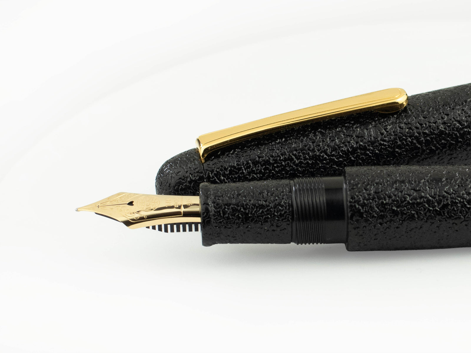 Pluma Estilográfica Nakaya Writer Kuro-Ishime, Portable, Oro 14k,