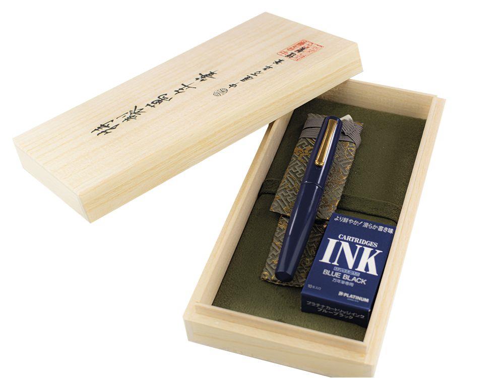 Pluma Estilográfica Nakaya Writer, Kikyo, Ebonita y laca Urushi