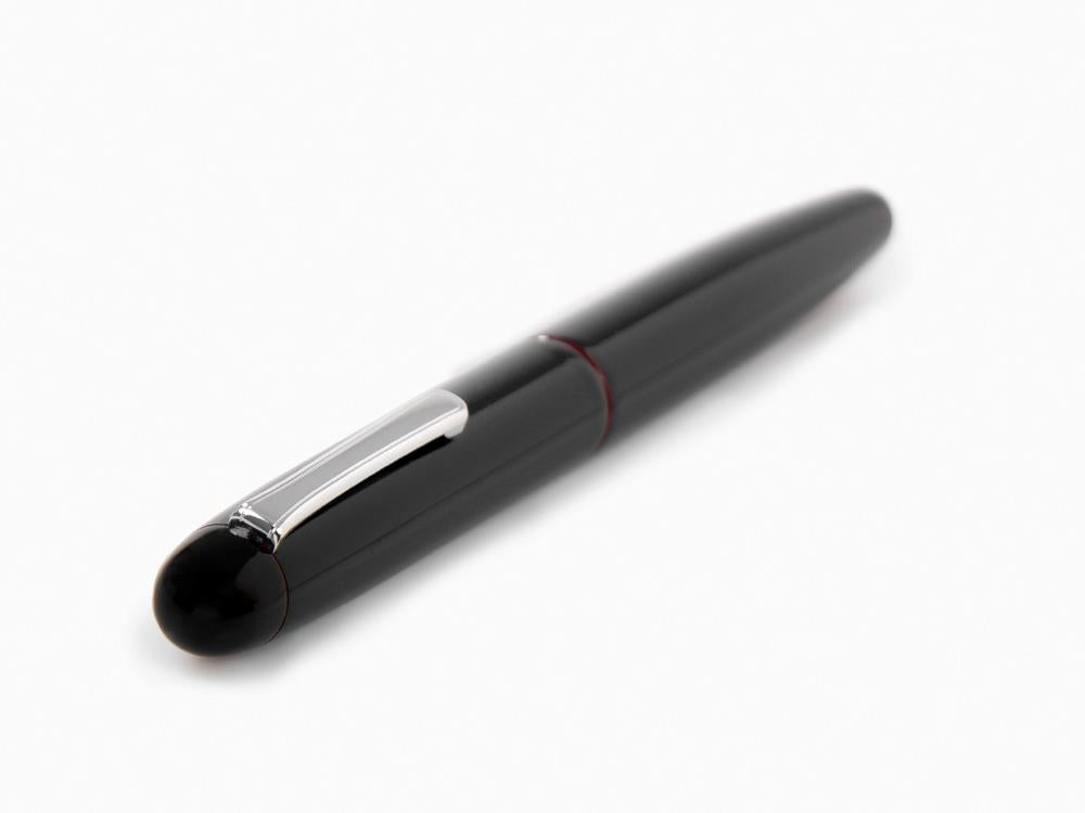 Pluma Estilográfica Nakaya Writer Long Kuro-Tamenuri, Ebonita, Rodiado