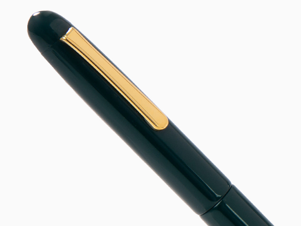 Pluma Estilográfica Nakaya Writer Long Midori, Ebonita, Bañado en oro
