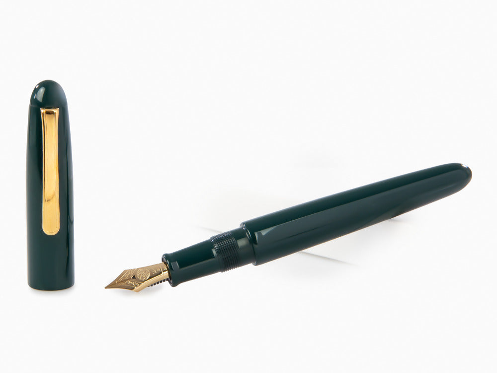 Estilográfica Nakaya Writer Midori Portable, Ebonita y laca Urushi