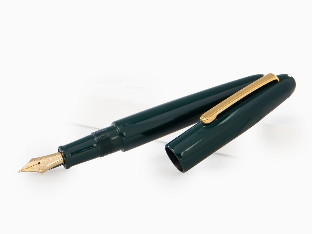 Estilográfica Nakaya Writer Midori Portable, Ebonita y laca Urushi
