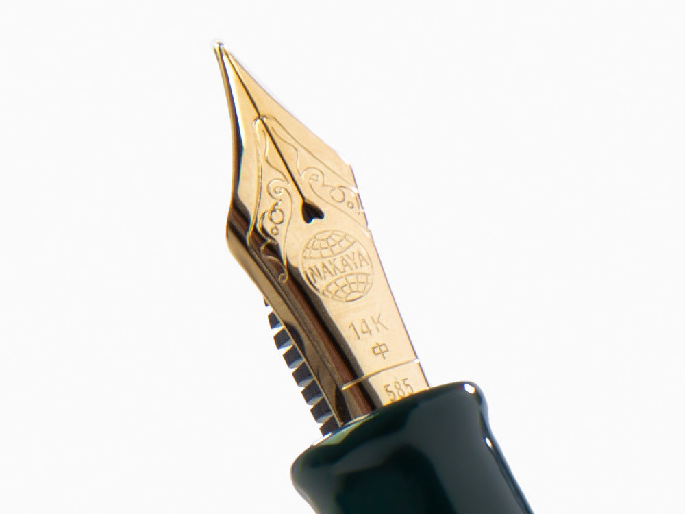 Estilográfica Nakaya Writer Midori Portable, Ebonita y laca Urushi
