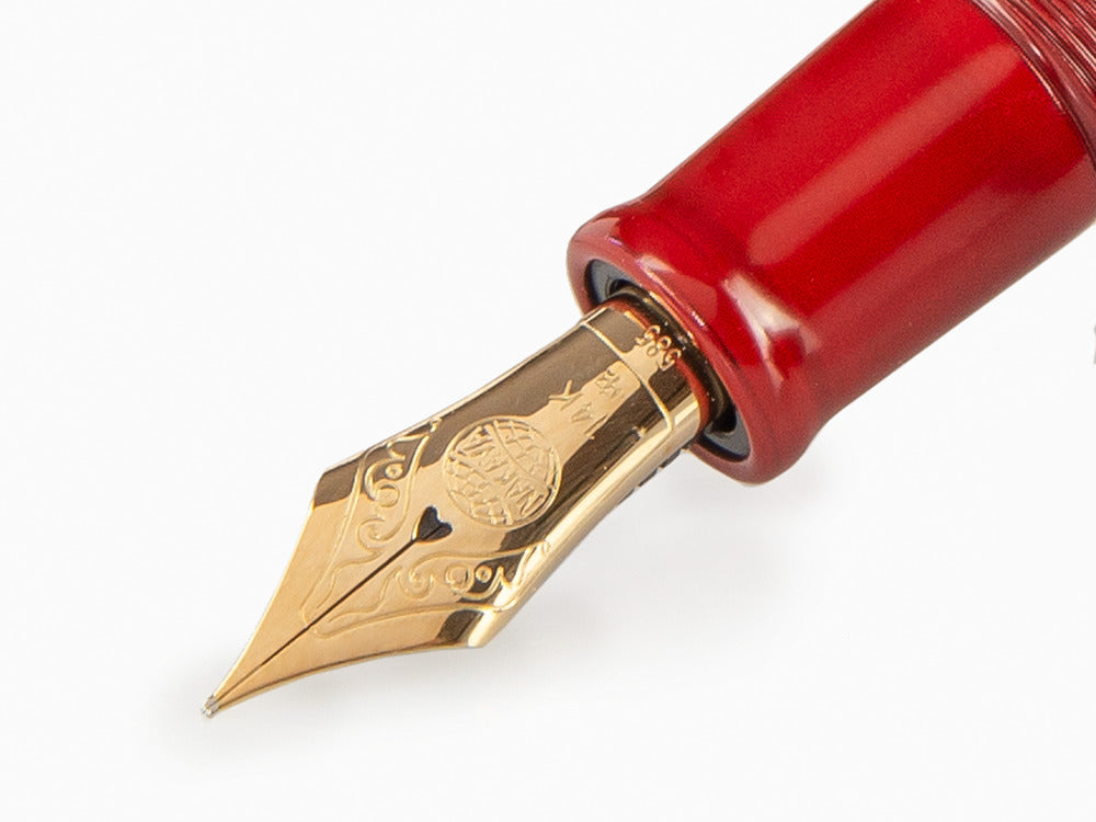 Pluma Estilográfica Nakaya Writer Piccolo, Nurihanashi-Shu, Ebonita