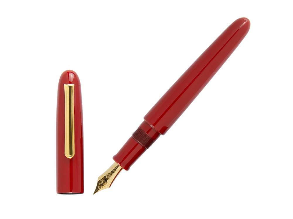 Pluma Estilográfica Nakaya Writer Portable Shu, Ebonita, Oro