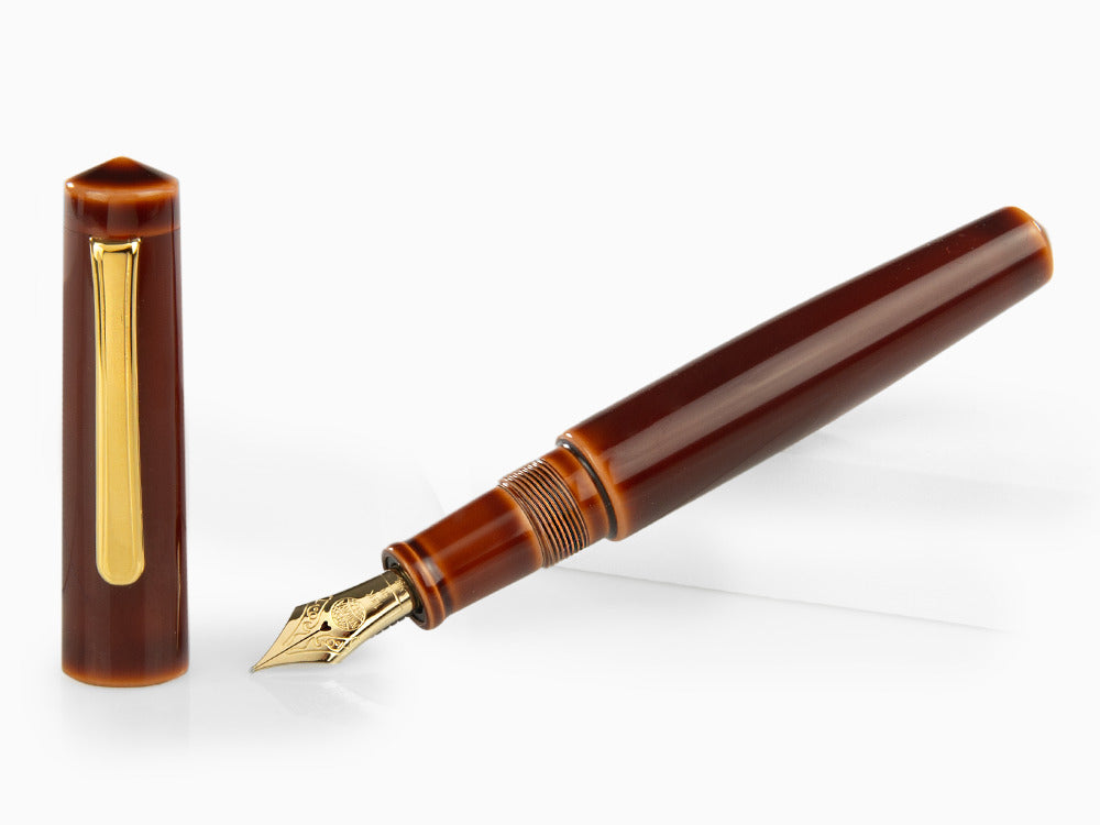 Estilográfica Nakaya Writer Piccolo Toki-Tamenuri, Ebonita, Laca Urushi