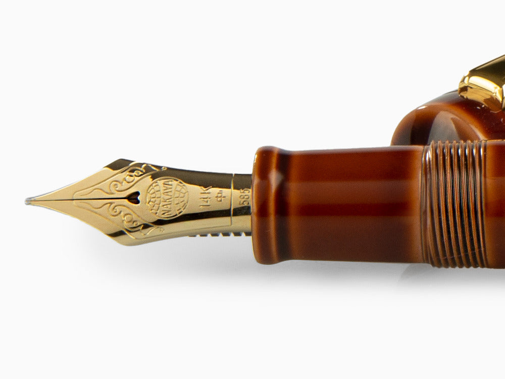 Estilográfica Nakaya Writer Piccolo Toki-Tamenuri, Ebonita, Laca Urushi