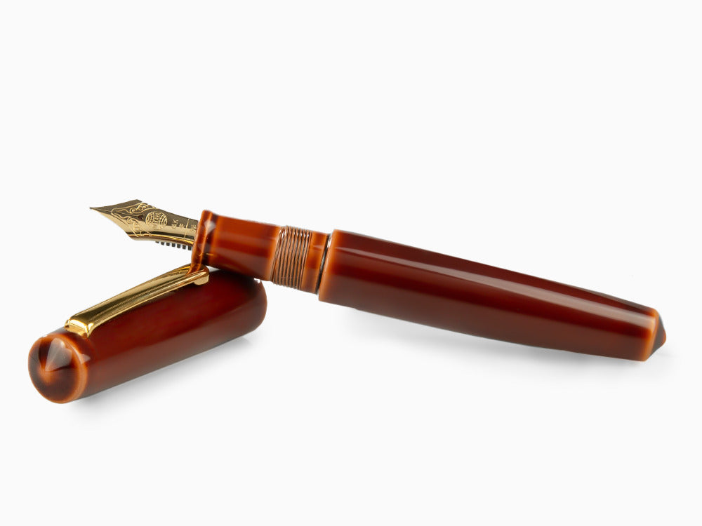 Estilográfica Nakaya Writer Piccolo Toki-Tamenuri, Ebonita, Laca Urushi