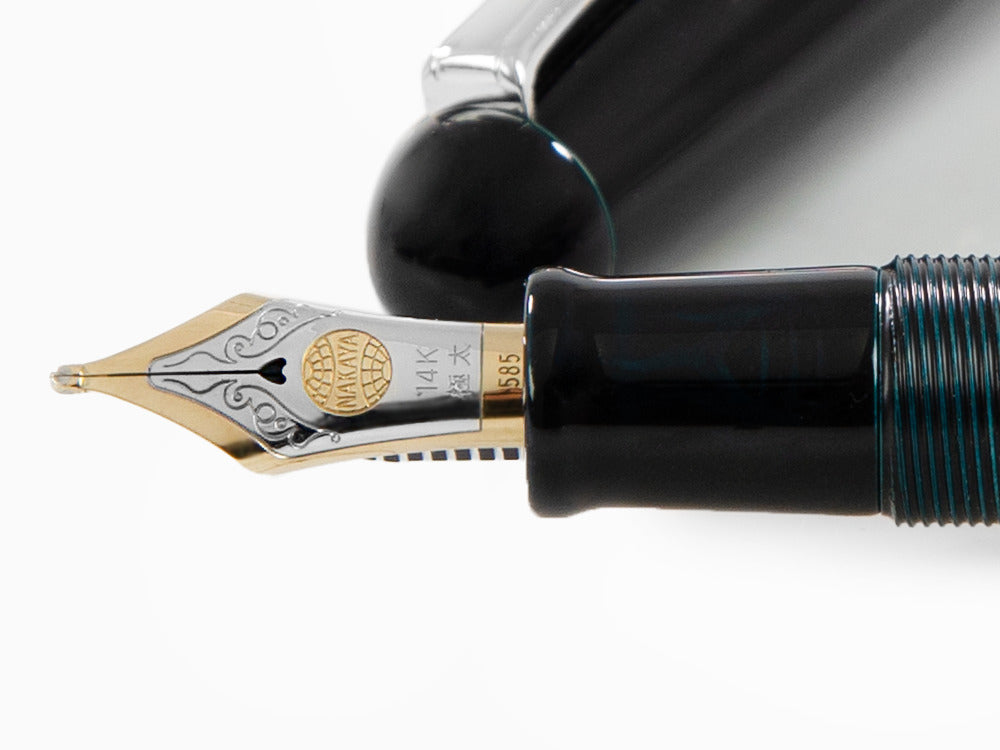 Estilográfica Nakaya Writer Ascending Dragon I-Tamesukashi, Ao-Tamenuri