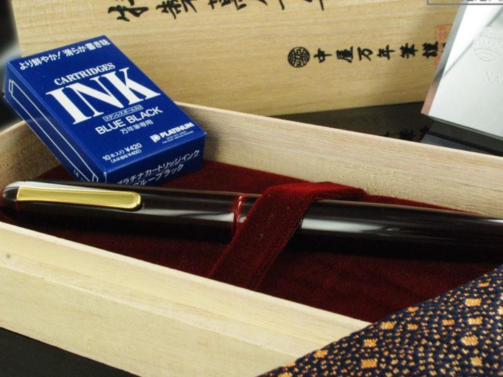 Pluma Estilográfica Nakaya Writer Long, Aka Tamenuri, laca Urushi