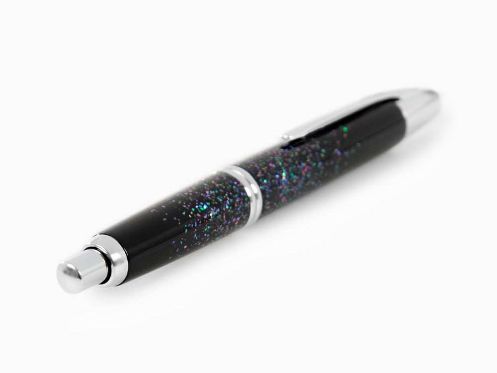 Estilográfica Namiki Capless Raden, Laca, Cromo, Negro, FC-4500-RSR