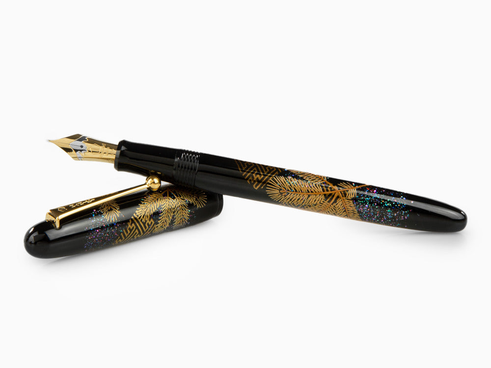 Pluma Estilográfica Namiki Yukari Pine Needles, Maki-e, FN-10M-MA