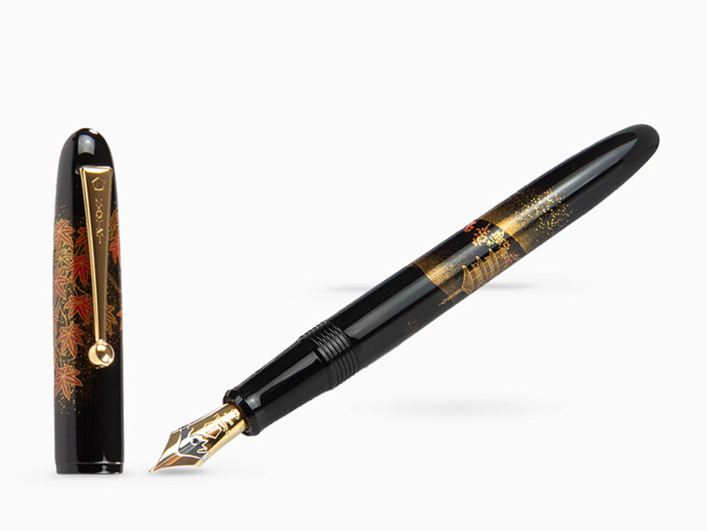 Pluma Estilográfica Namiki Yukari Autumn Leaves, Laca Urushi, FN-20M-KO