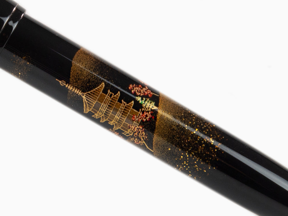 Pluma Estilográfica Namiki Yukari Autumn Leaves, Laca Urushi, FN-20M-KO