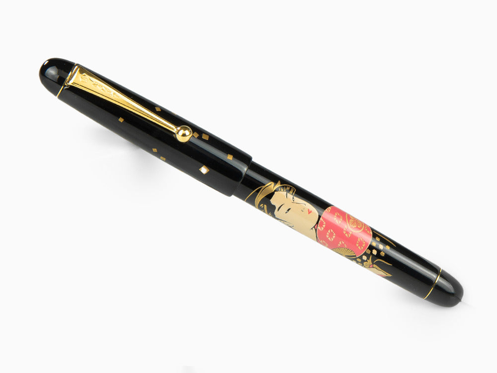 Estilográfica Namiki Nippon Art 3 Beauties Ohisa Takashima, Maki-e, Oro