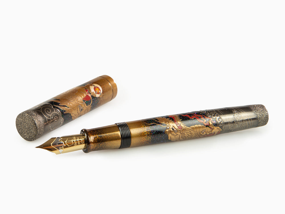 Pluma Estilográfica Namiki Emperor Dragon, Urushi, Negro, FNFV-80M-R