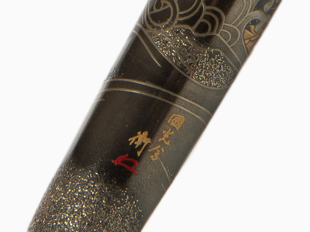 Pluma Estilográfica Namiki Emperor Dragon, Urushi, Negro, FNFV-80M-R