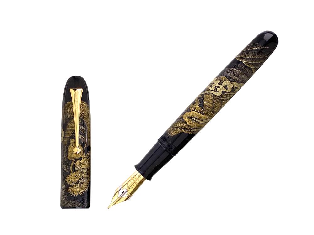 Pluma Estilográfica Namiki Emperor Chinkin Dragon, Maki-e, Negro