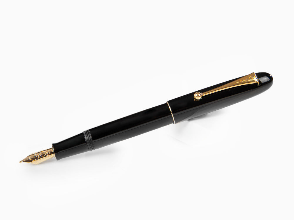 Estilográfica Namiki Yukari Urushi en Laca negra No.20, Oro, FNK-128S-B