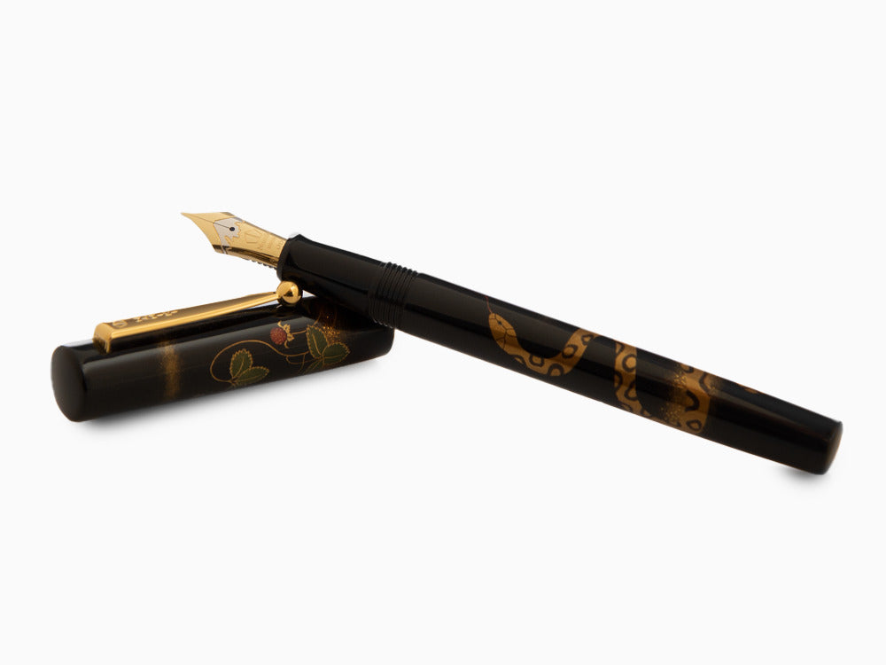 Pluma Estilográfica Namiki Yukari Zodiac Snake, Laca Urushi, FNV-20M-MI