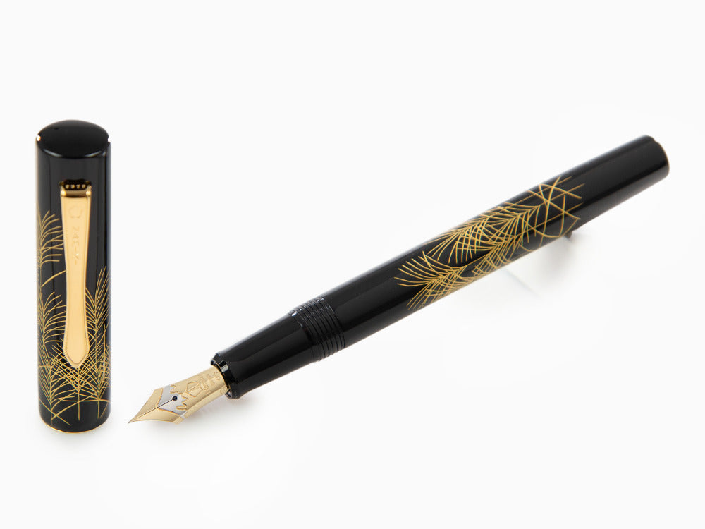 Estilográfica Namiki Chinkin Silver Grass (Susuki), Maki-e, FNVC-10M-SU