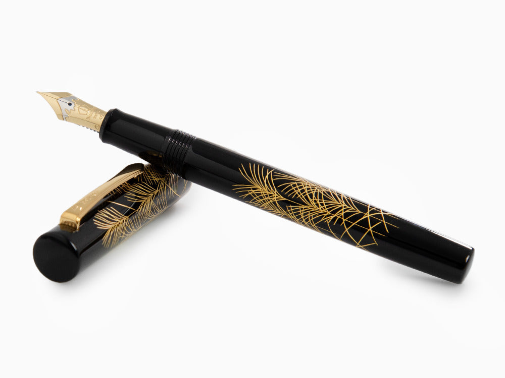 Estilográfica Namiki Chinkin Silver Grass (Susuki), Maki-e, FNVC-10M-SU