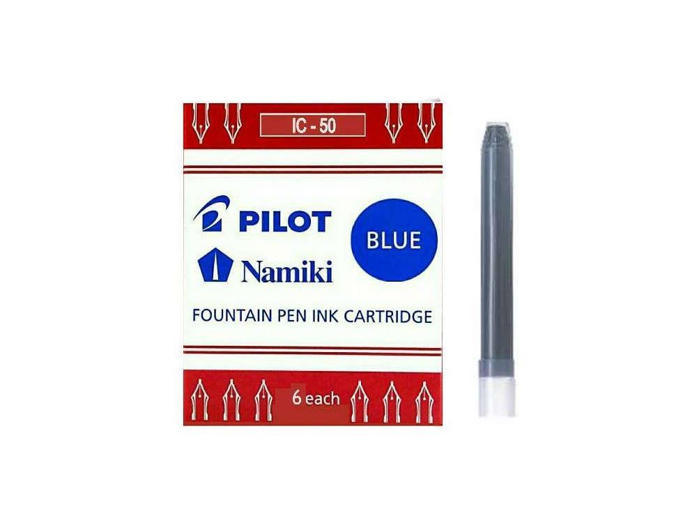 Cartuchos de tinta Namiki, Azul, 6 unidades, IC-50-blue