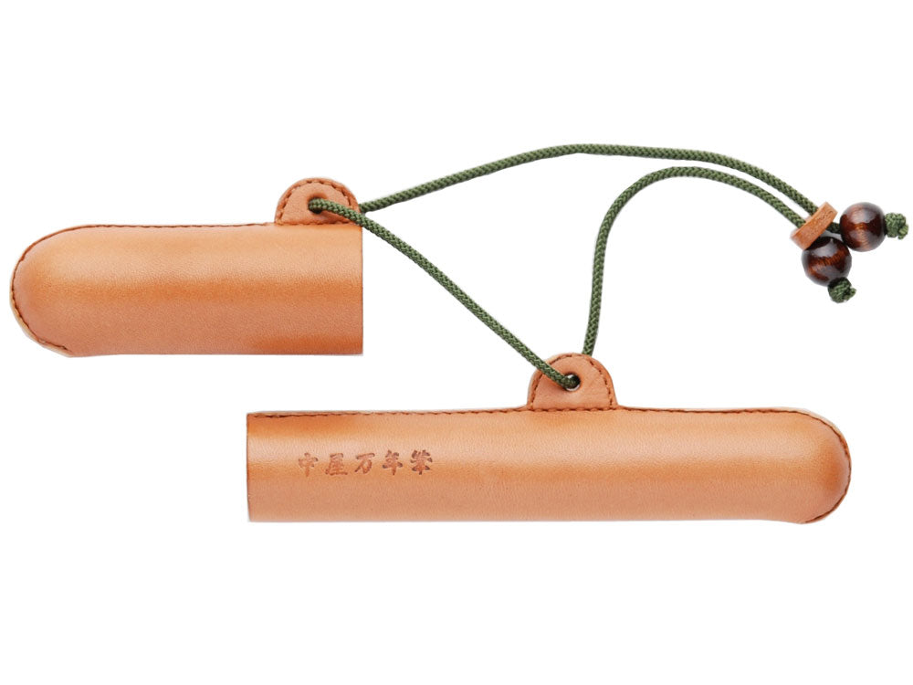 Estuche Nakaya, Piel, Marrón / Verde, 1 Artículo de Escritura