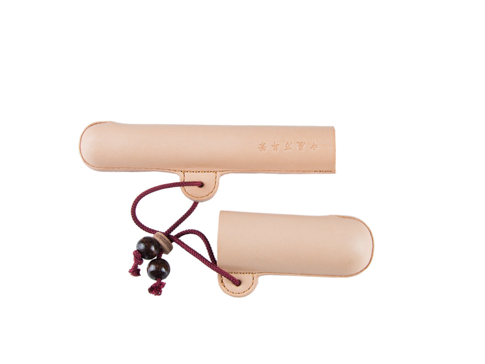 Estuche Nakaya, Piel, Marrón / Rojo, 1 Artículo de Escritura