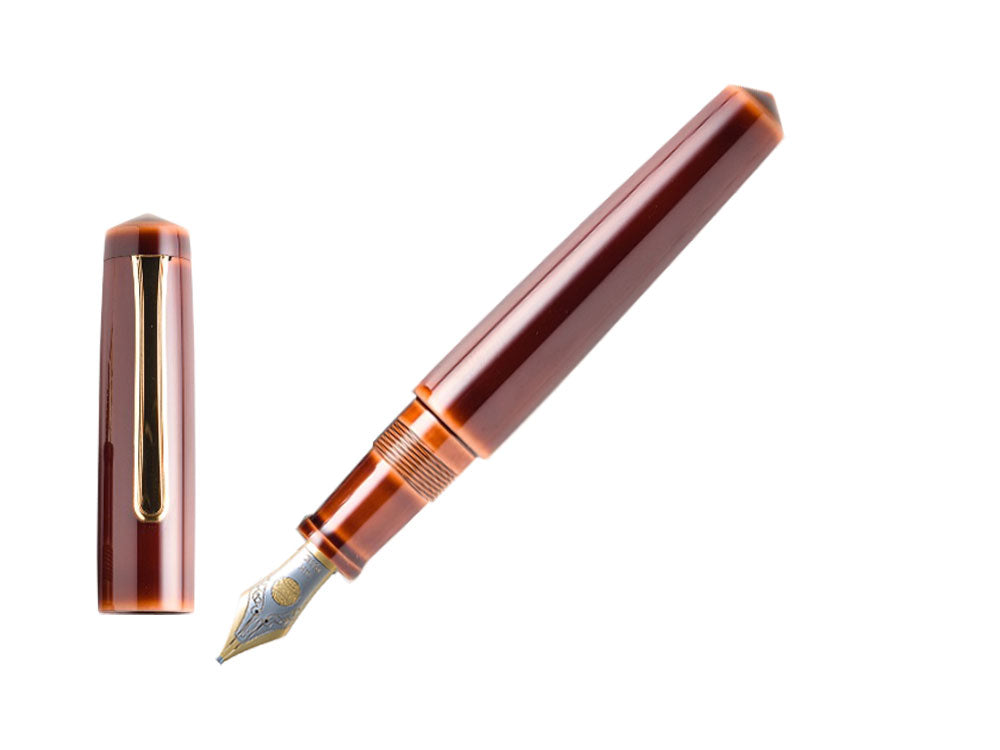 Estilográfica Nakaya Writer Toki-Tamenuri, Piccolo, Ebonita, Bicolor