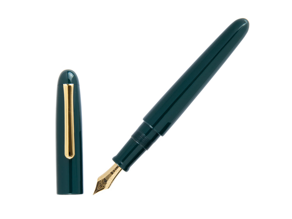 Estilográfica Nakaya Writer Midori Portable, Ebonita y laca Urushi