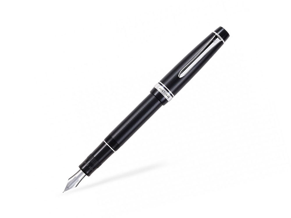 Pluma Estilográfica Pilot Justus 95, Rodio, Negro, FJ-3MRR-NB-NT