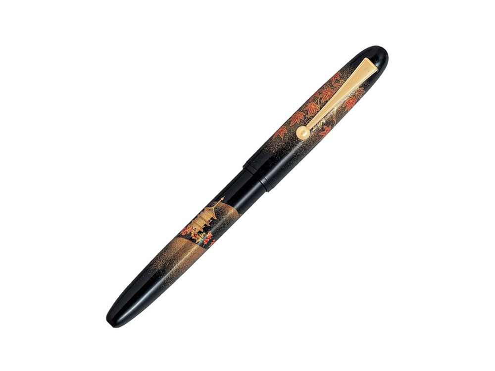 Pluma Estilográfica Namiki Yukari Autumn Leaves, Laca Urushi, FN-20M-KO