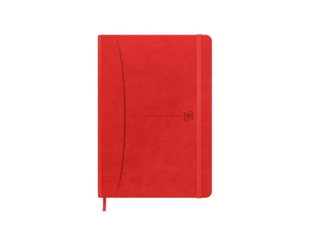 Cuaderno rayado Oxford Signature, A5, Rojo, 400163613-ROJO