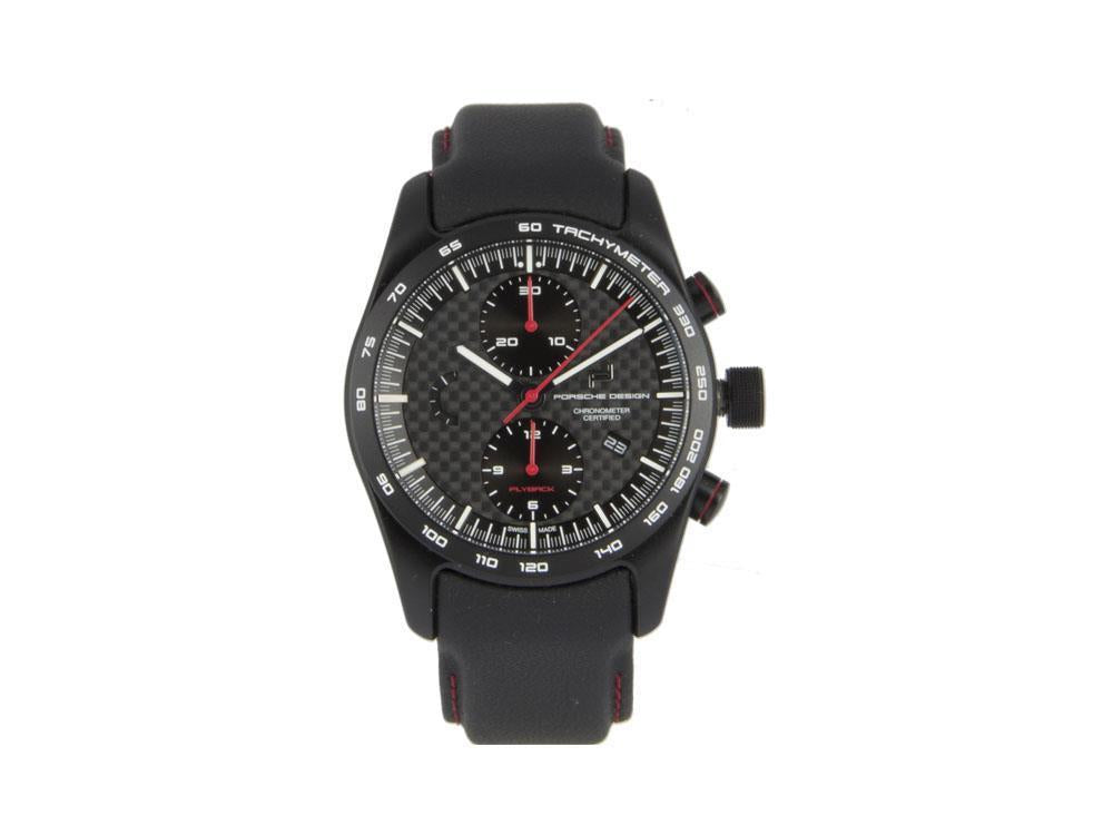 Reloj Automático Porsche Design Chronotimer Flyback Series 1, Negro, 42 mm, COSC