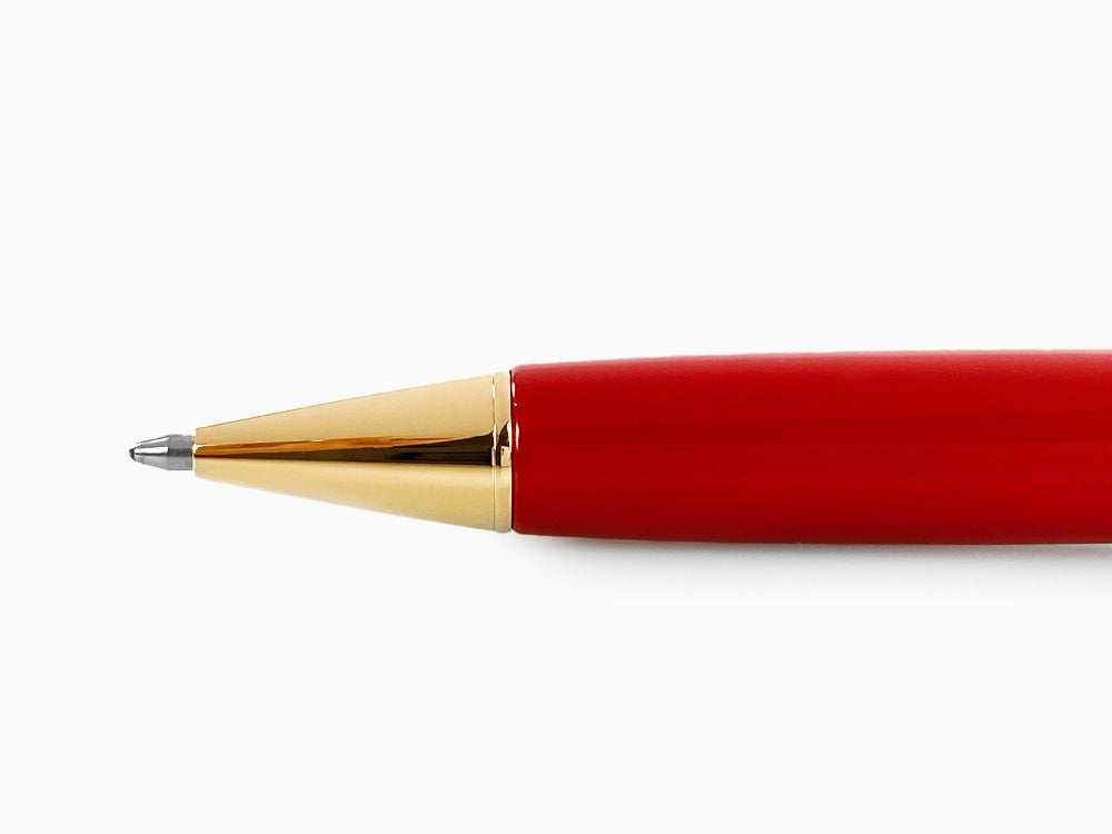 Bolígrafo Pilot Custom Urushi, Ebonita, PVD Oro, Rojo, BKV-45R-R