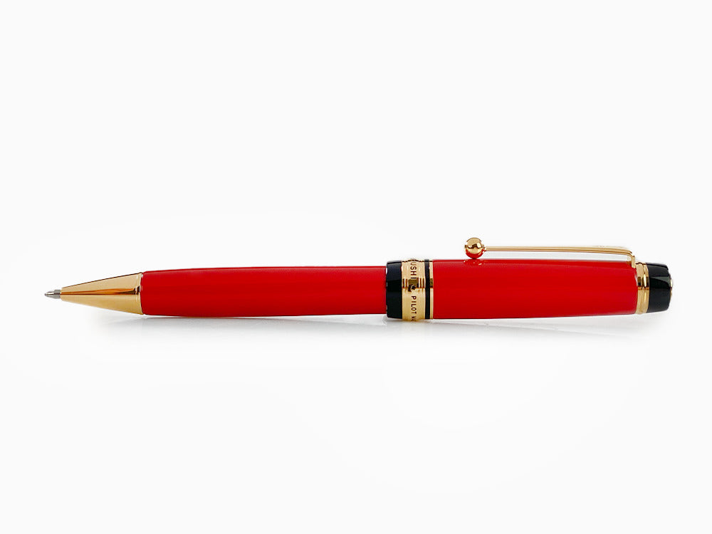 Bolígrafo Pilot Custom Urushi, Ebonita, PVD Oro, Rojo, BKV-45R-R