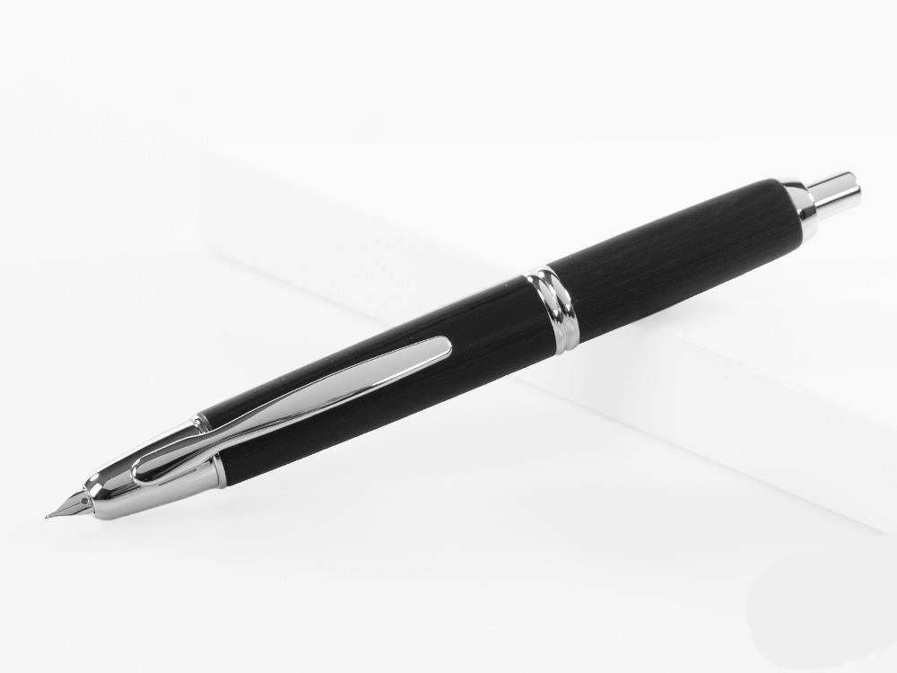 Pluma Estilográfica Pilot Capless Wooden, Abedul, Negro, FC-2500RR-B