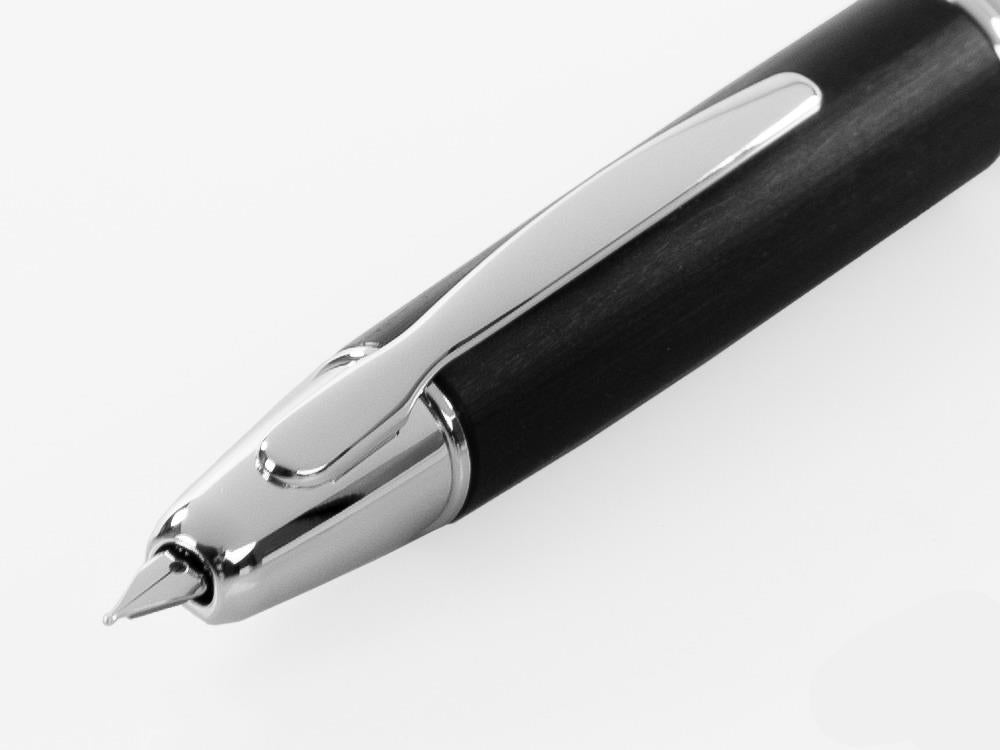 Pluma Estilográfica Pilot Capless Wooden, Abedul, Negro, FC-2500RR-B