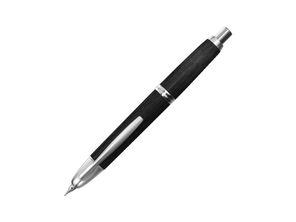 Pluma Estilográfica Pilot Capless Wooden, Abedul, Negro, FC-2500RR-B