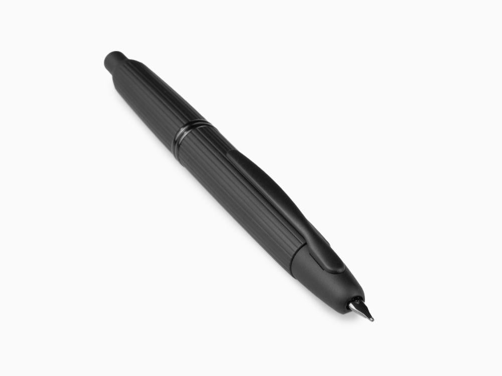 Pluma Estilográfica Pilot Capless Stripe Black Matte, FC-2700RB-BM