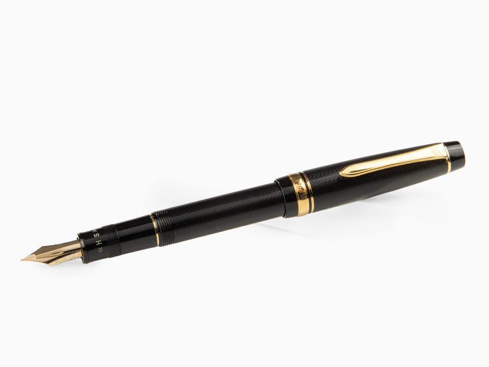 Pluma Estilográfica Pilot Justus 95, Resina, Oro, Negro, FJ-3MR-NB-NT