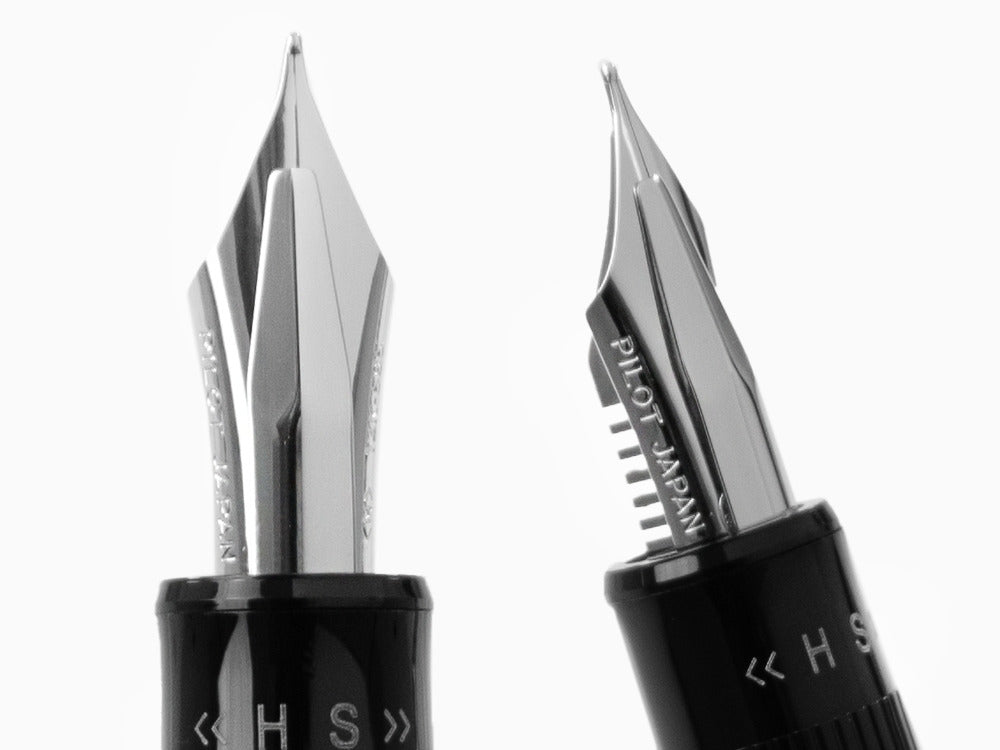 Pluma Estilográfica Pilot Justus 95, Rodio, Negro, FJ-3MRR-NB-NT