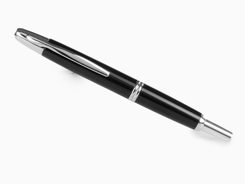 Pluma Estilográfica Pilot Capless, Laca, Adornos en Rodio, Negro
