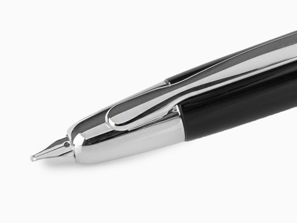 Pluma Estilográfica Pilot Capless, Laca, Adornos en Rodio, Negro